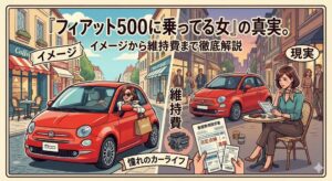 「フィアット500に乗ってる女」の真実。イメージから維持費まで徹底解説